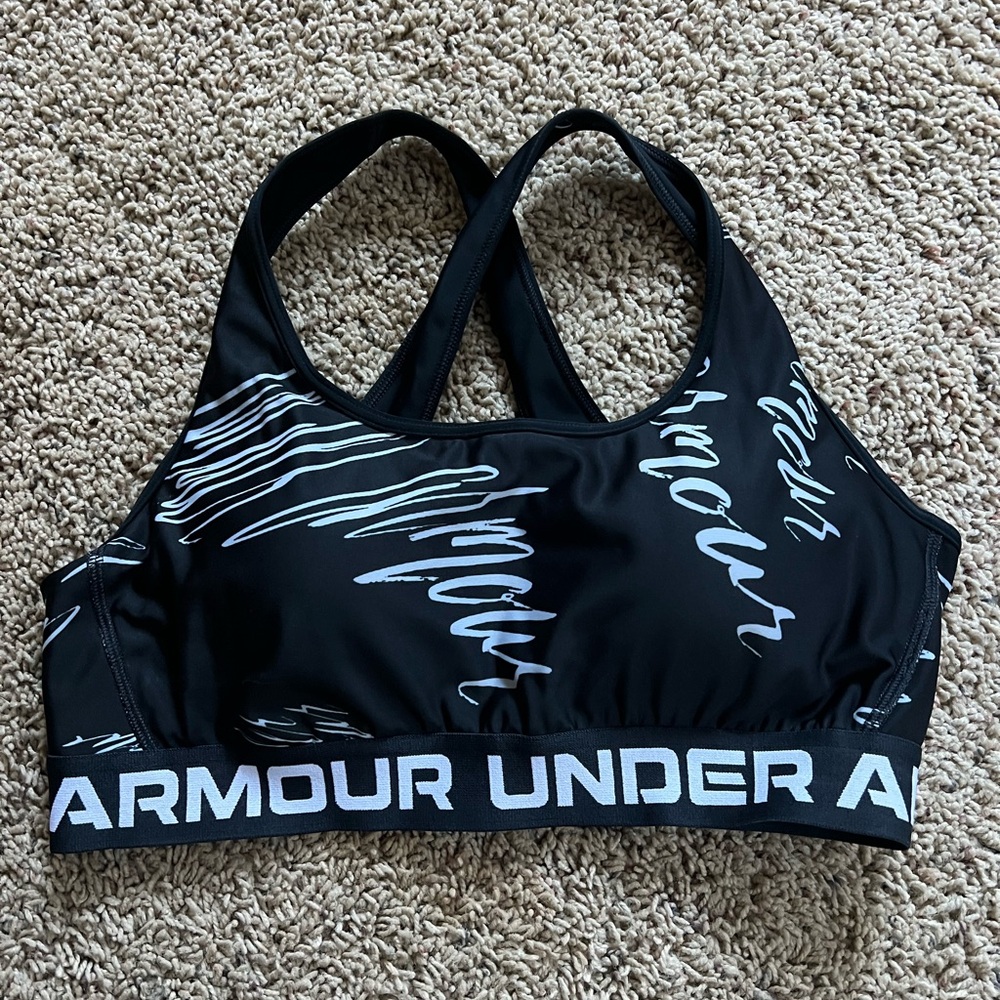 LG Women's Black and White Sports Bra